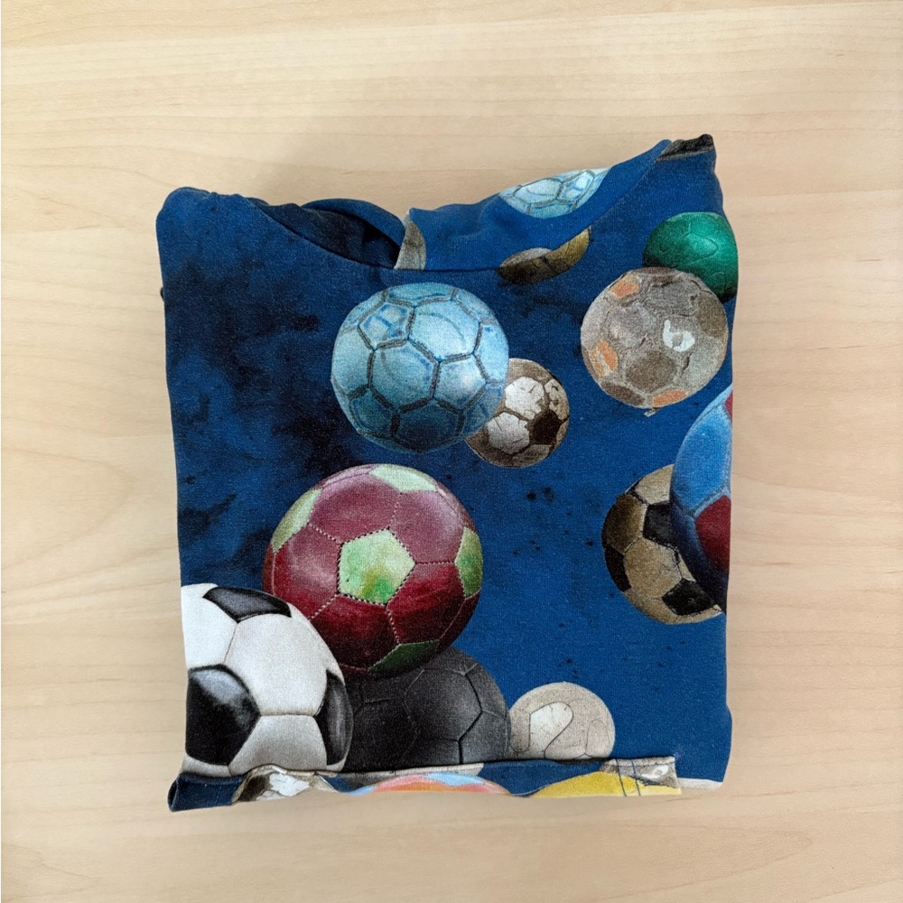 Molo Multicolor Soccer Ball Print Shirt